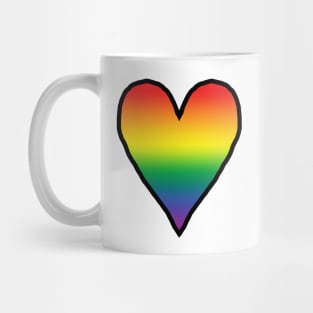 Heart Pride Gradient Valentines Day Mug